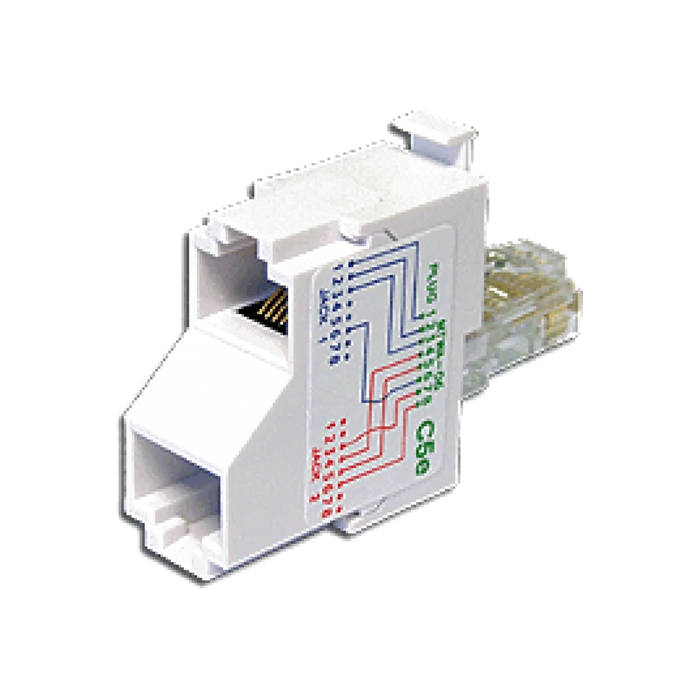 T-адаптер LANMASTER 1 телефонный и 1 компьютерный порт