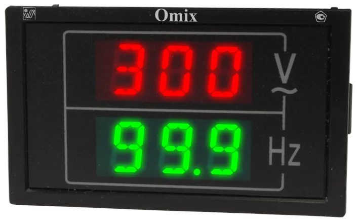 Щитовой цифровой индикатор тока и частоты Omix PQ74-VF2-1