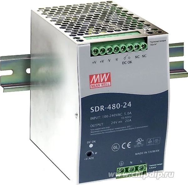 Блок питания MEAN WELL SDR-480-24
