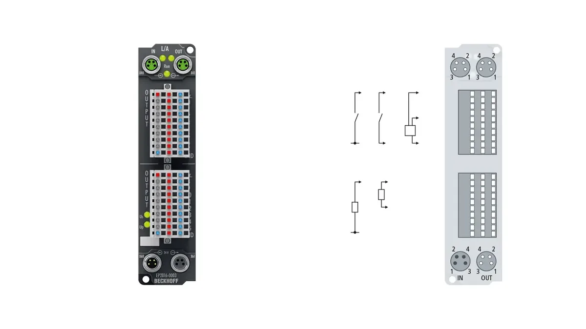 Блок EtherCAT Beckhoff EP2816-0003