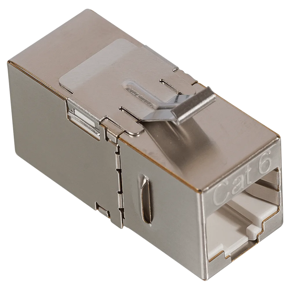 Повторитель портов LANMASTER RJ-45 экранированный 90 градусов кат.6 формата Keystone