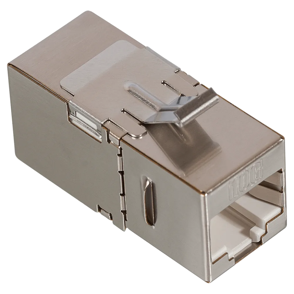 Повторитель портов LANMASTER RJ-45 экранированный 90 градусов кат.6A формата Keystone