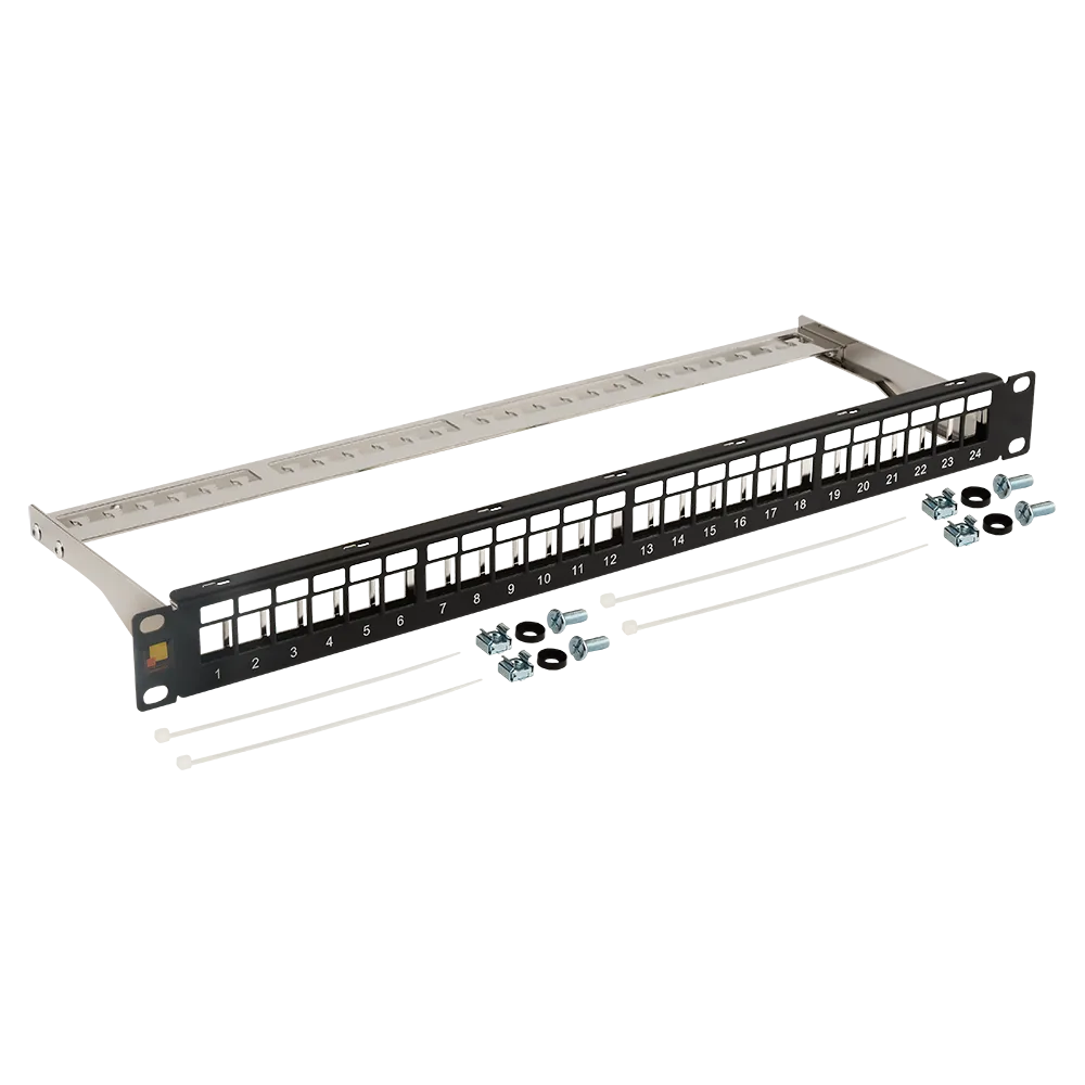 Патч-панель наборная 19" экранированная 24 порта 1U LANMASTER