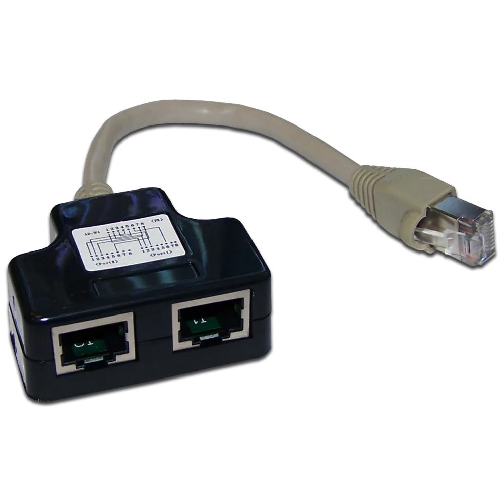 Y-адаптер LANMASTER 2 компьютерных порта экранированный